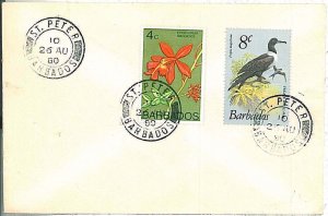 28666 - BARBADOS - POSTAL HISTORY - COVER Saint Peter  - 1980 Birds ORCHIDS