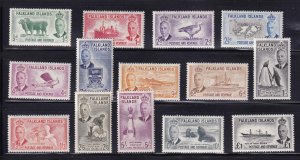 FALKLAND ISLANDS # 107-120 VF-MNH CAT VALUE $272 Canadian