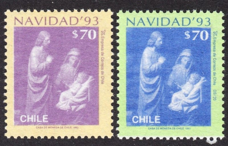 Chile Scott 1078-79 complete set VF mint OG NH.  FREE...