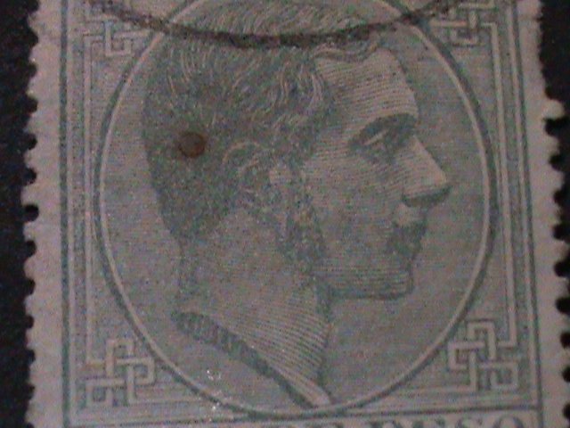 ​CUBA-1882-SC#100-SH490-KING ALFONSO XII- CTO-VF-143-YEARS OLD-LAST ONE