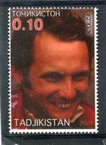 Tajikistan 2001 ANDREAS NIKOLAUS LAUDA FORMULA ONE 1 value Perforated Mint (NH)