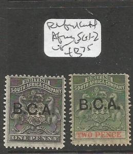 British Central Africa SG 1-2 VFU (10cqo)