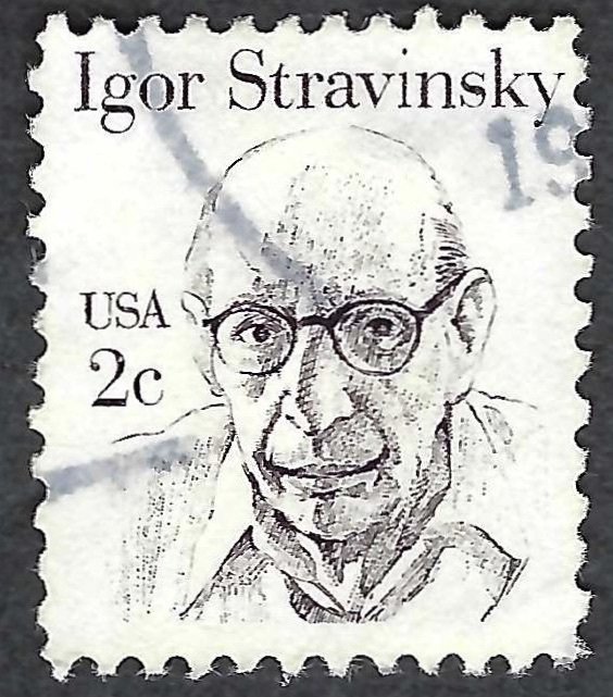 United States #1845 2¢ Igor Stravinsky (1982). Used.