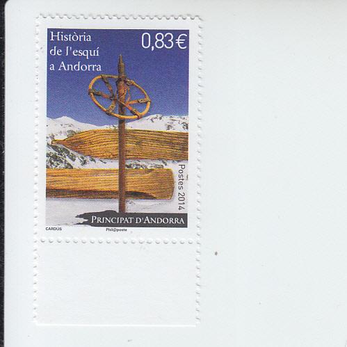 2014 Fr Andorra Skiing (Scott 738) MNH