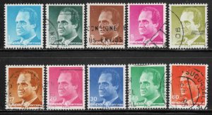 Spain #2414-40 ~ Short Set 10 of 27~ King Carlos ~ Used, MX cond. (1985-925)