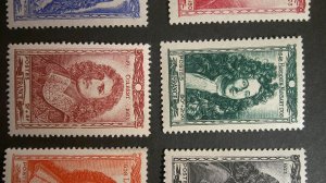 France 1944 Semi-Postal Issue Scott# B179-B184 Mint VF-XF NH CPL set of 6