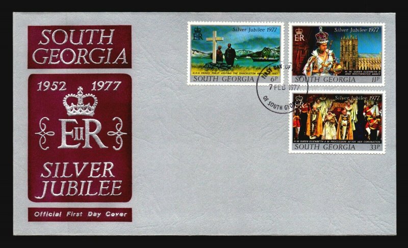 South Georgia 1977 QEII Silver Jubilee FDC - L1095 