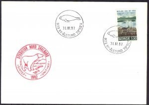 {A839} Norway 1992 Seals Arctic Polar Bears Svalbard Sintef Cover