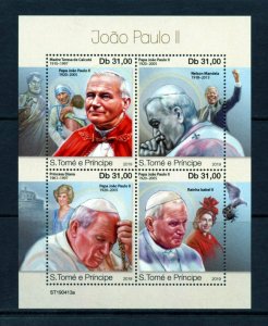 SAO TOME 2019 JOHN PAUL II   SHEET MINT NH