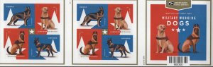 USA 5405-5408 MNH SHEETS    MILITARY WORKING DOGS