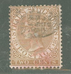 Straits Settlements #10 Used Single