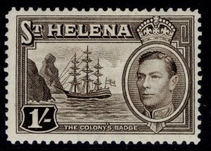 ST. HELENA GVI SG137, 1s sepia, M MINT.