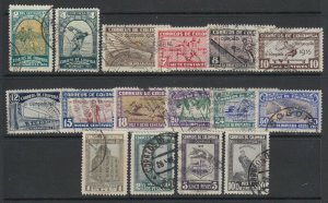 Colombia, Scott 421-436, used, Peso values signed Maier