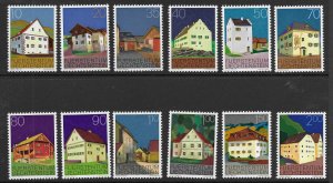 Liechtenstein 638-49    1978  set 12  VF NH