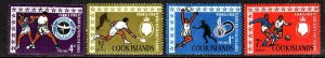 Cook Is-Sc#175-8-unused NH set-Sports-South Pacific Games-1967-
