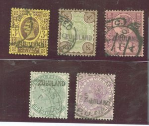 Zululand #5/6/8/12/13 Used