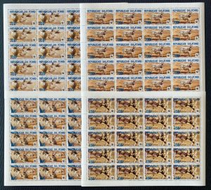 WWF Animals Antelope Chad 2012 MNH Perf. Complete Set in Sheets-