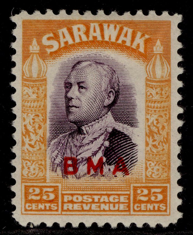 SARAWAK GVI SG137, 25c violet & orange, M MINT.