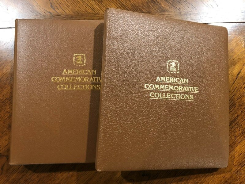 2 - Vintage USPS American Commemorative Collections 23 Ring Binders w/16 Pages