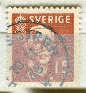 SWEDEN; 1938 early Gustav Birthday issue fine used 15ore. value