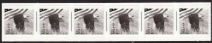 1989 U.S Eagle test coil stamp rouletted strip of 6 MNH Sc# TD120 CV $.25