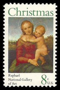 PCBstamps   US  #1507 8c Christmas - Madonna, MNH, (7)