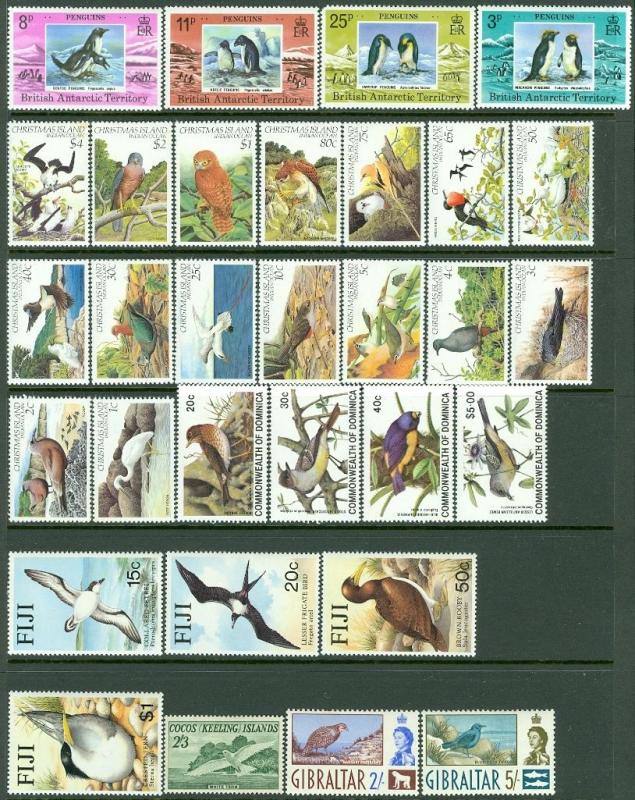 BRITISH COMMONWEALTH  Bird Topical Nice clean collection of sgls & sets Cat $215