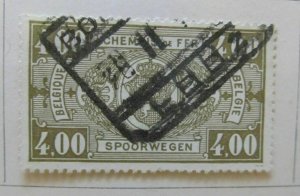 1941 A6P18F163 Belgium Parcel Post and Railway Stamp 4fr used-