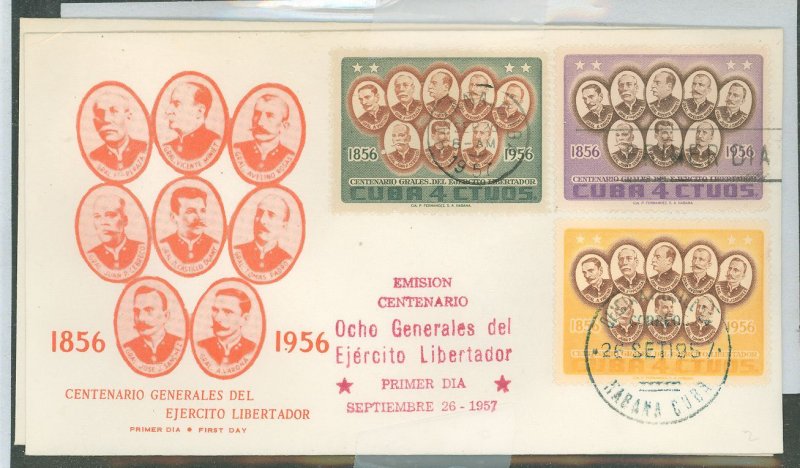 Cuba #577-581   (Fdc)