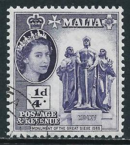 Malta, Sc #246, 1/4d Used