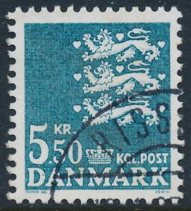 Denmark Scott 717 (AFA 794), 5.50kr State Seal, VF Used