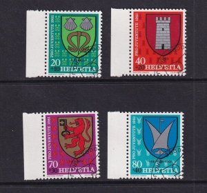 Switzerland   #B484-B487  cancelled  1981  Pro Juventute  Arms