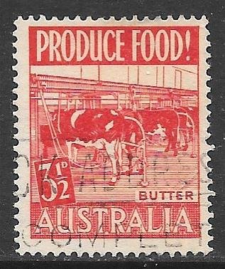 Australia 253: 3.5d Cows (Bos primigenius taurus), Butter, used, F-VF