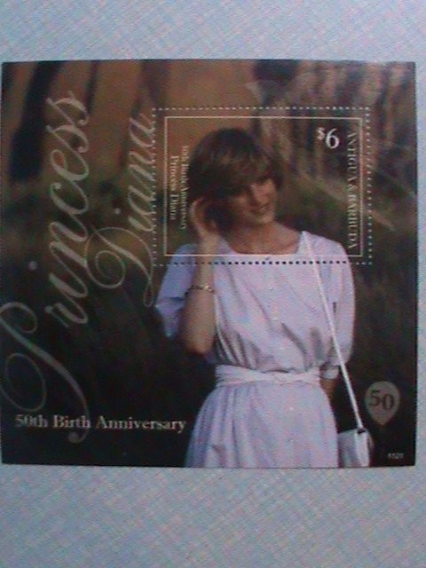 ANTIQUA & BARBUDA: PRINCESS DIANA 50TH BIRTH ANNIVERSARY MNH S/S