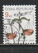 1999 Czech Rep - Sc 3065 - used VF - 1 single - Zodiac - Libra