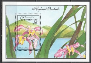 Ss1738 Dominica Hoybrid Orchids Flora Nature Flowers Bl Mnh