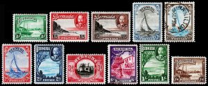 Bermuda Scott 105-114 (1936-40) Mint/Used H F-VF Complete Set, CV$33.50 C