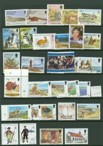 EDW1949SELL : FALKLAND ISLANDS All different Used sgls & Cplt sets. Cat $719.