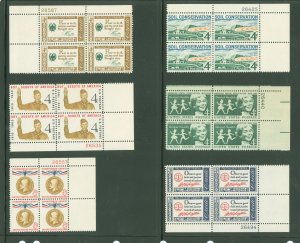 United States #1133/1148 Mint (NH) Plate Block