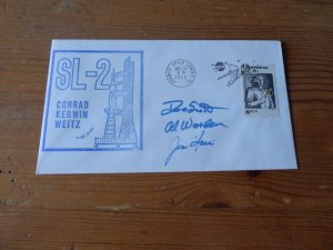 1973 Space USA Cover with Apollo 15 astronauts preprint autographs