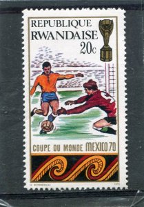 Rwanda 1970 FOOTBALL MEXICO WORLD CUP Stamp 20c Unused