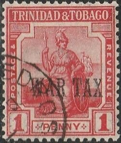 Trinidad & Tobago,  #MR1 Used  From 1917