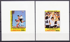 Liberia. 1978. 1061B-66B BL90B 6LB. Soccer world cup. MNH.