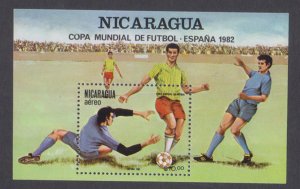 NICARAGUA - 1982 FIFA WORLD CUP OF FOOTBALL SPAIN / SOCCER MIN. SHEET MINT NH