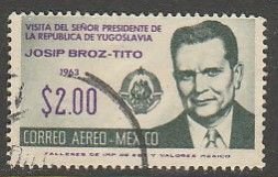 MEXICO C275, Visit of Marshall Tito of Yugoslavia..USED. VF. (629)