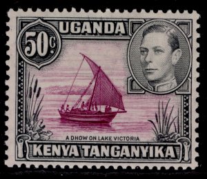 KENYA UGANDA TANGANYIKA GVI SG144d, 50c reddish purple & black, M MINT. Cat £50.