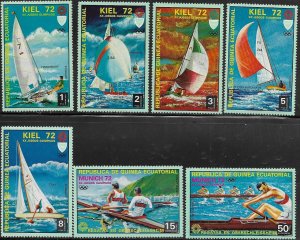 EQUATORIAL GUINEA 1972 Olympic Games Regatta-Kiell SC # 22104-22110 MNH