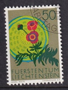 Liechtenstein   #468  cancelled  1970    native flowers  50rp  crowfoot
