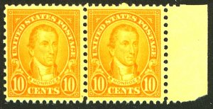 U.S. #642 MINT PAIR OG LH