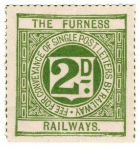 (I.B) The Furness Railways : Letter Stamp 2d